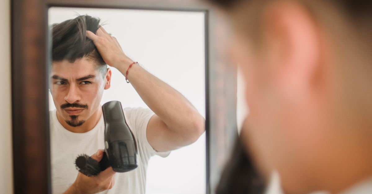 Styling hair for hold and shine