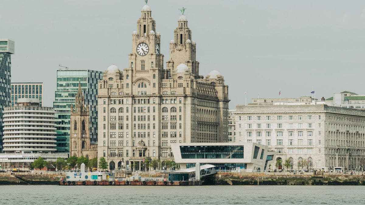Liverpool waterfront and the Royal Liver Building, where people search for trichologists Liverpool wide