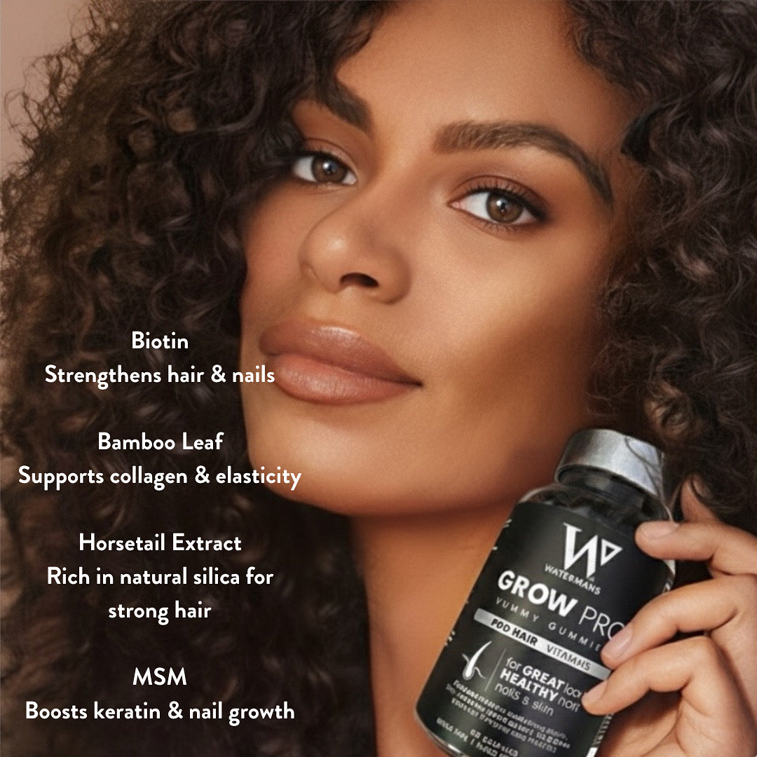 GrowPro Yummy Gummies Hair Vitamins, Skin & Nails. Sugar Free