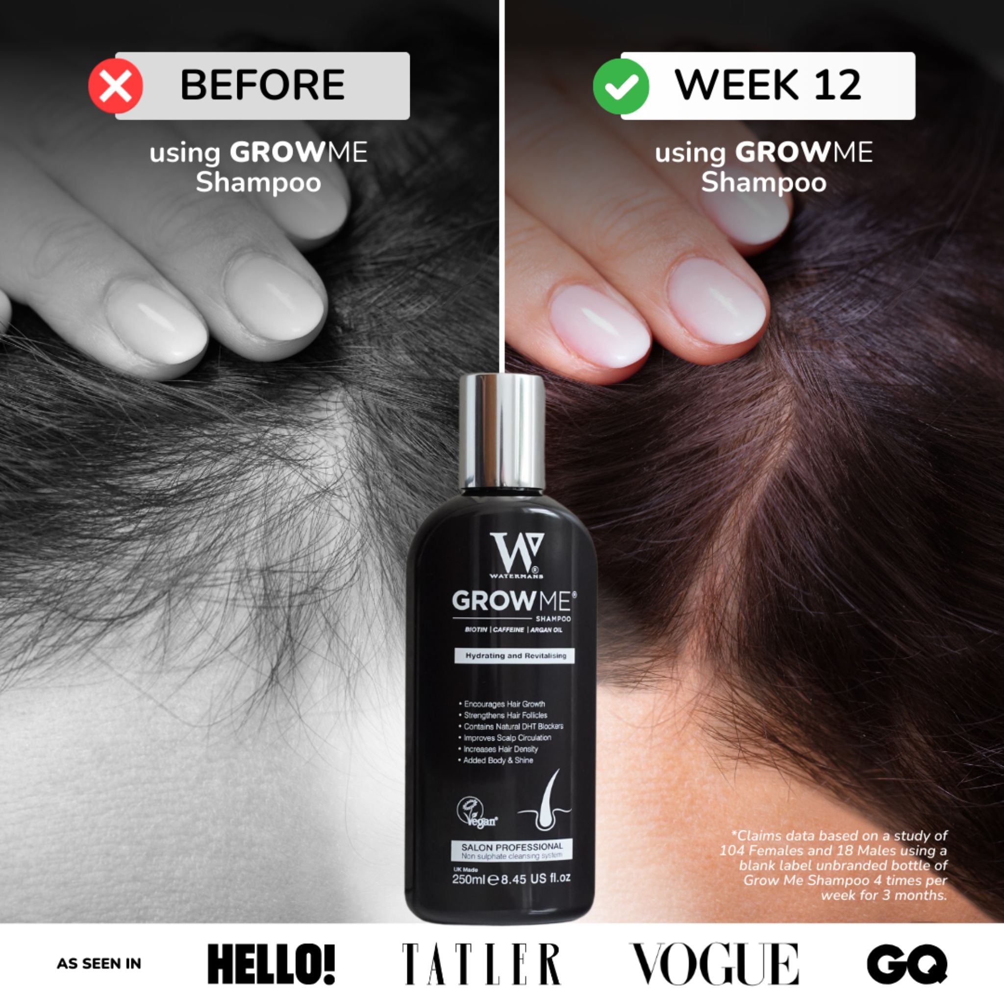 Grow Me Shampoo for Thicker, Longer, Stronger Hair
