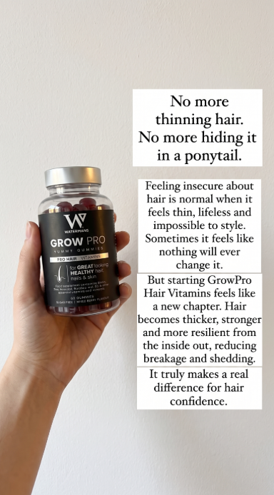 Hair Growth Gummies - Hair, Skin & Nails Vitamins (Sugar-Free) | GrowPro®