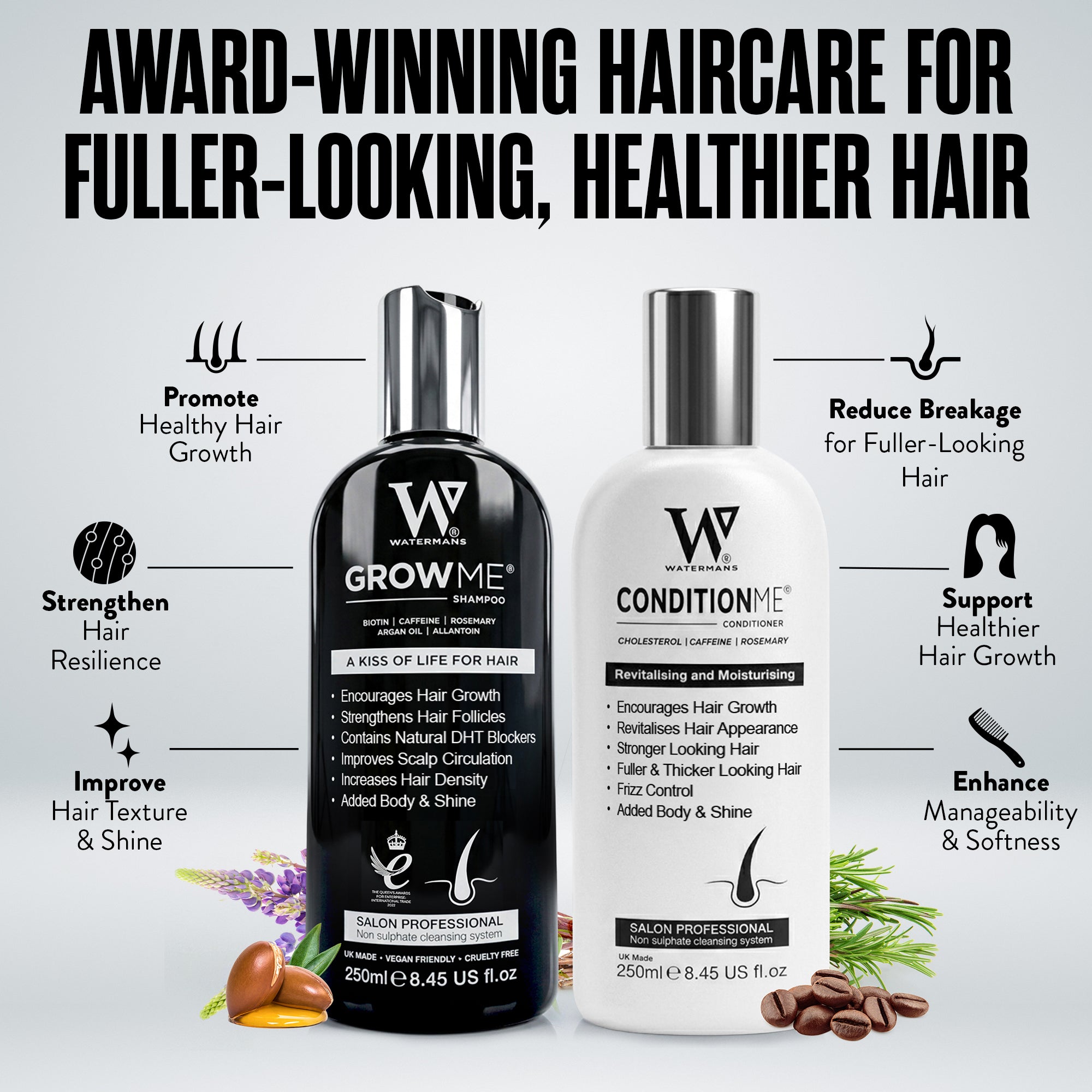 Watermans Grow Me® Hair Growth Shampoo & Conditioner Set