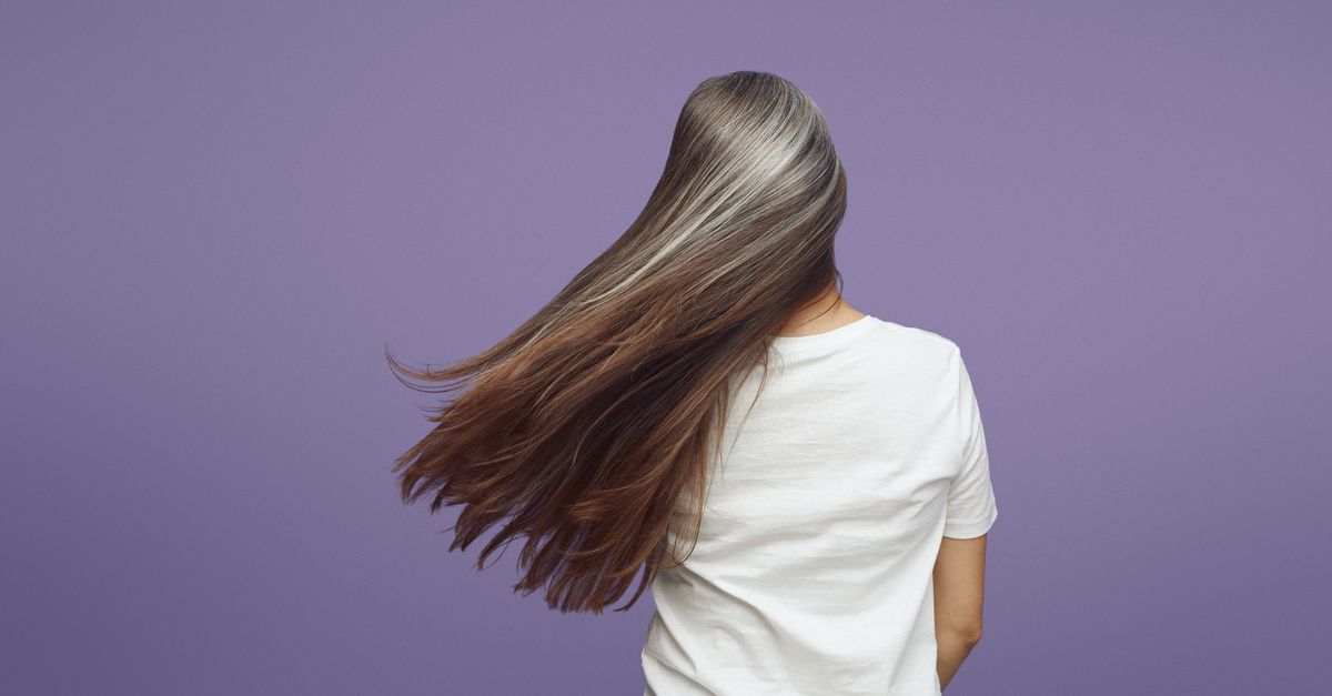 Long flowing hair, the visible result of a long anagen stage in the growth cycle