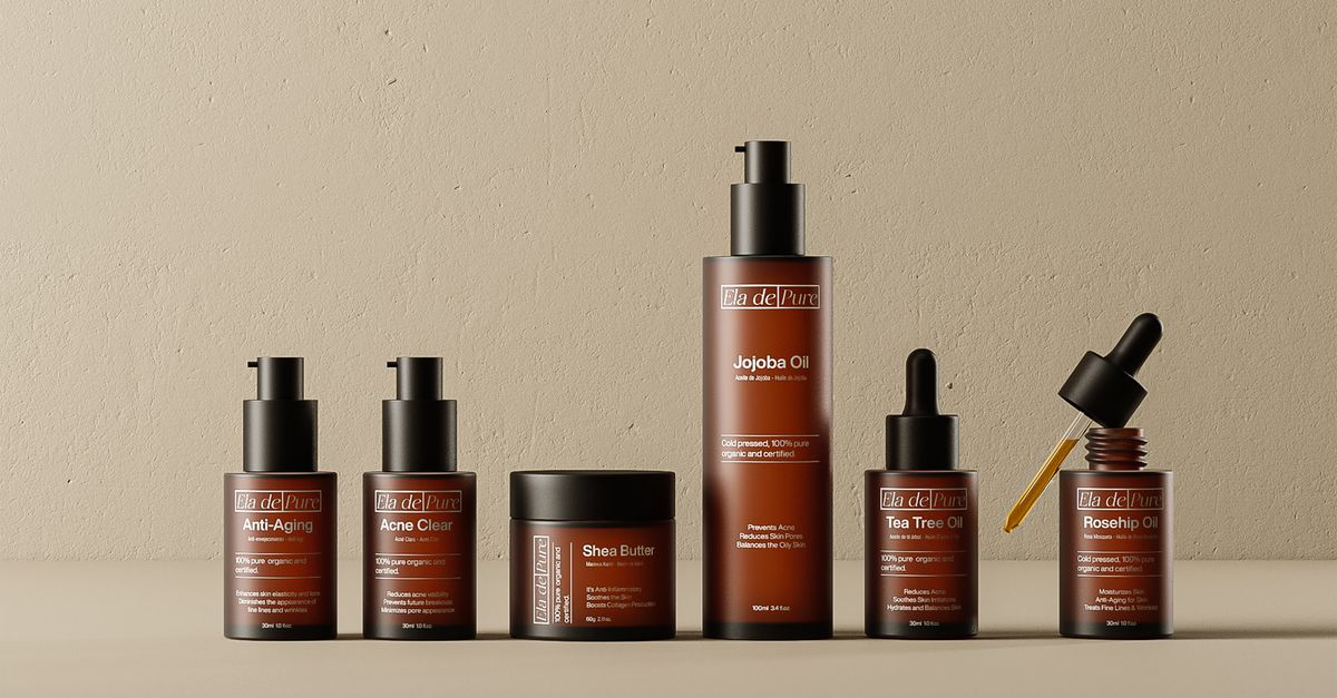 A collection of hair and scalp product bottles laid out for comparing hair loss products