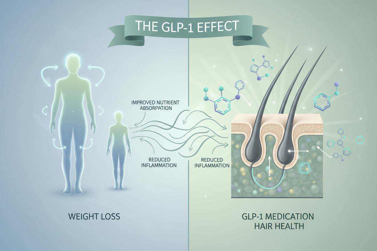 GLP-1 Ozempic Hair loss