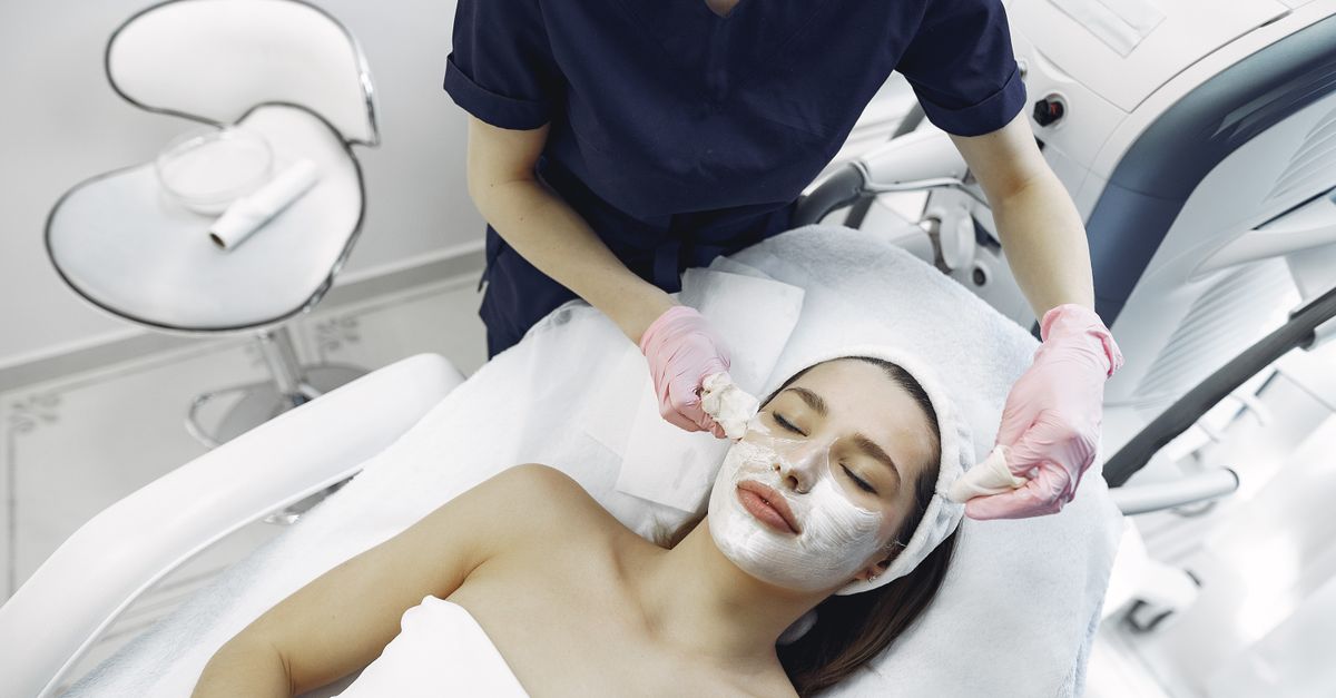 A professional skin treatment, like microneedling