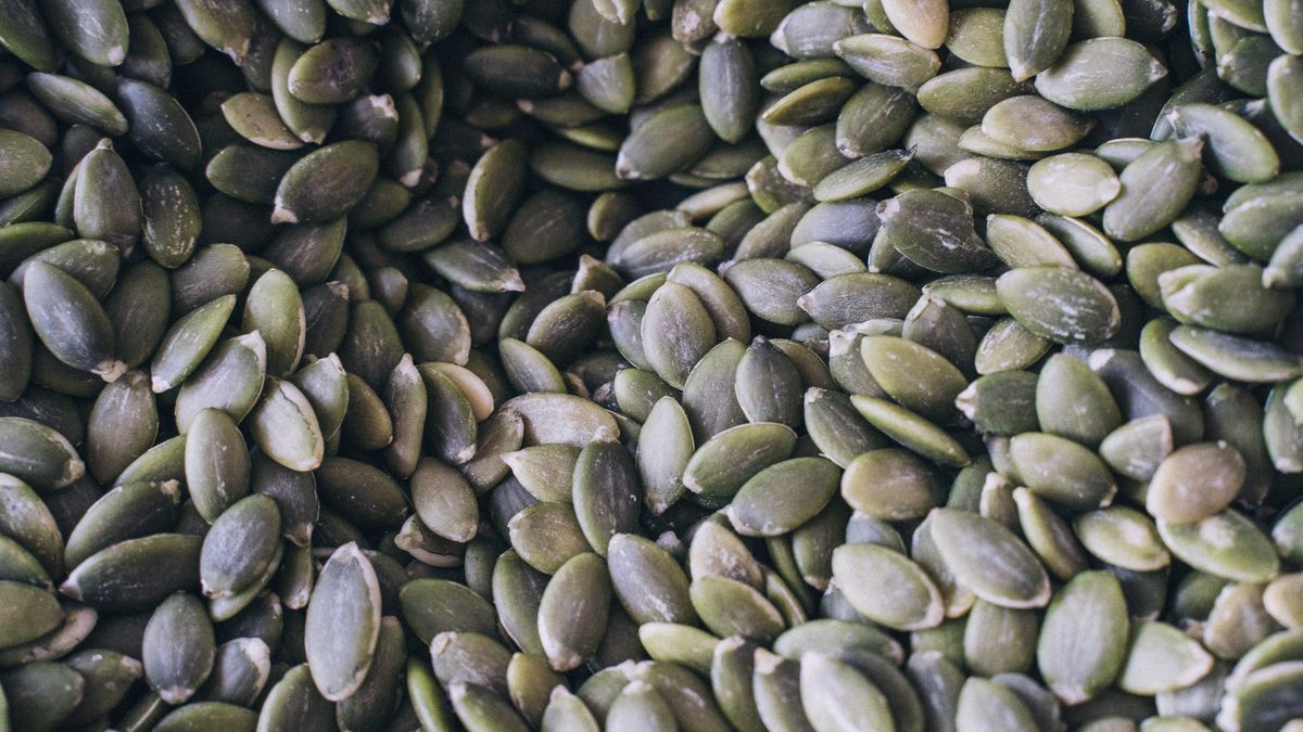 Pumpkin seeds, one of the richest plant sources of zinc for hair loss linked to a low intake