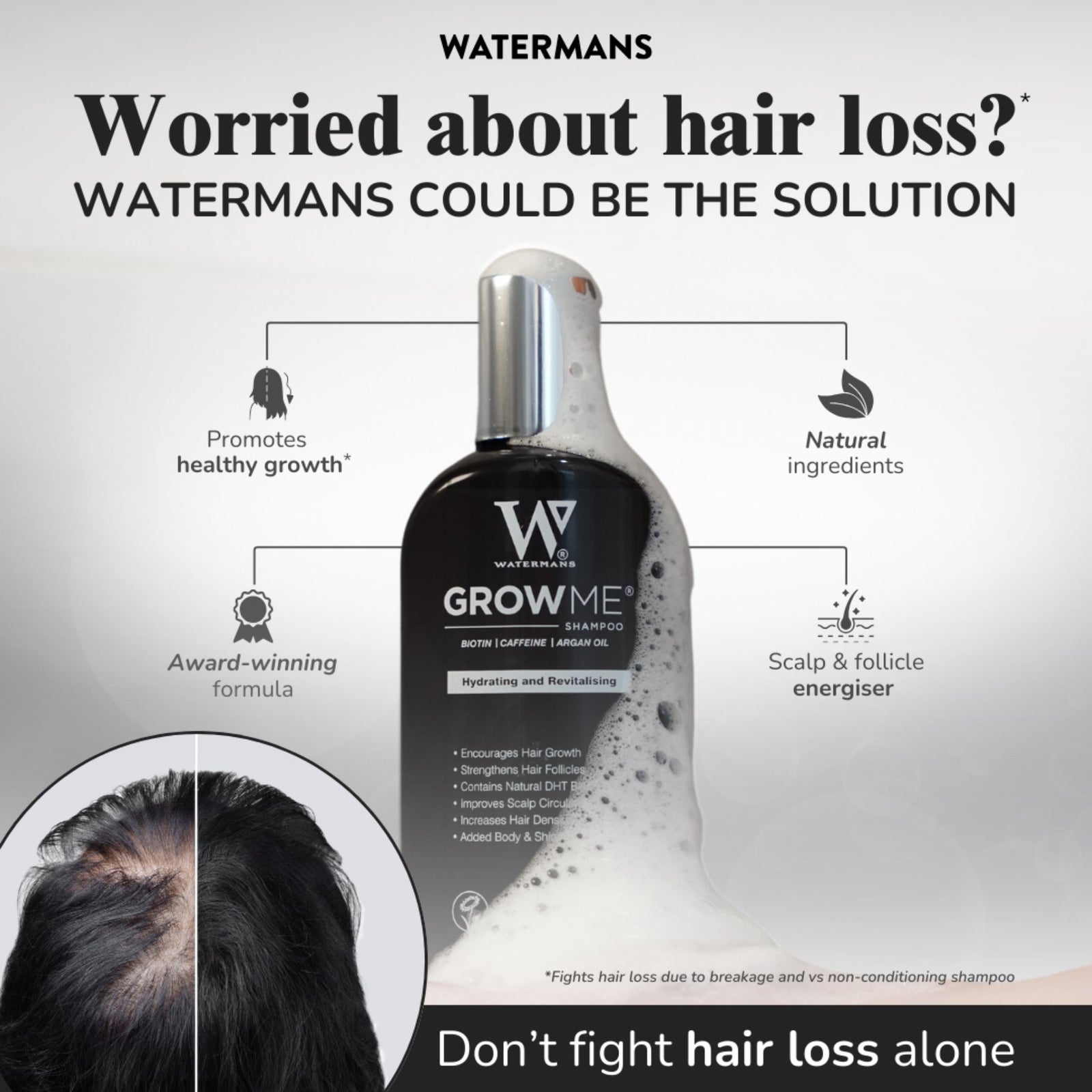 Watermans grow me shampoo hotsell