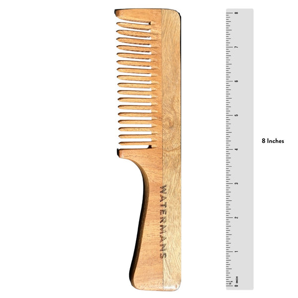 Wooden Wide Tooth Detangling Comb - Hair Growth Comb