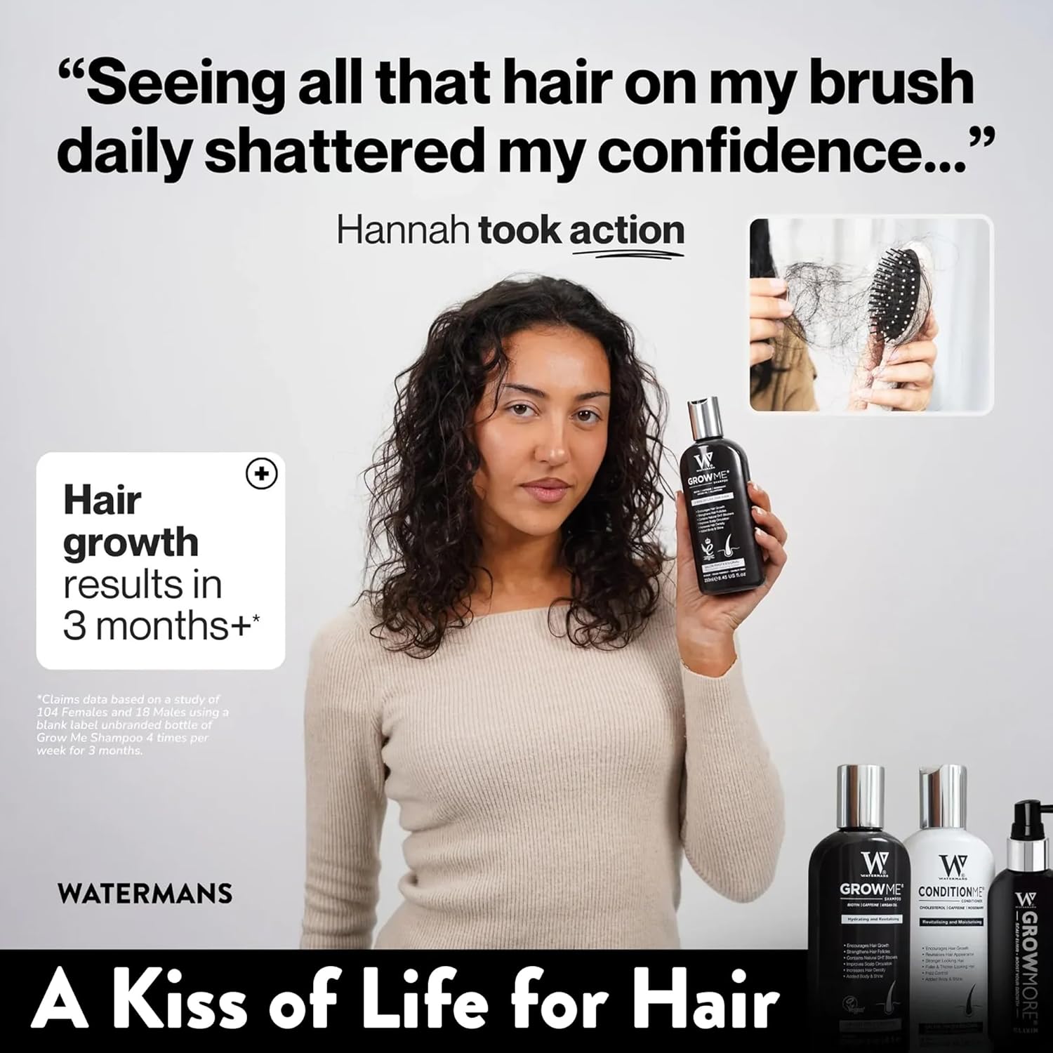 Grow Me hair regrowth shampoo – strength and retention