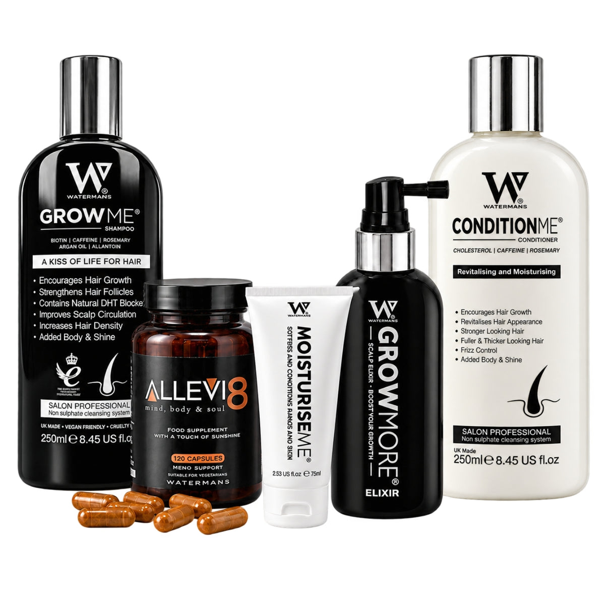 Menopause Hair Care Kit - Complete Hair, Skin & Wellbeing Routine | Watermans