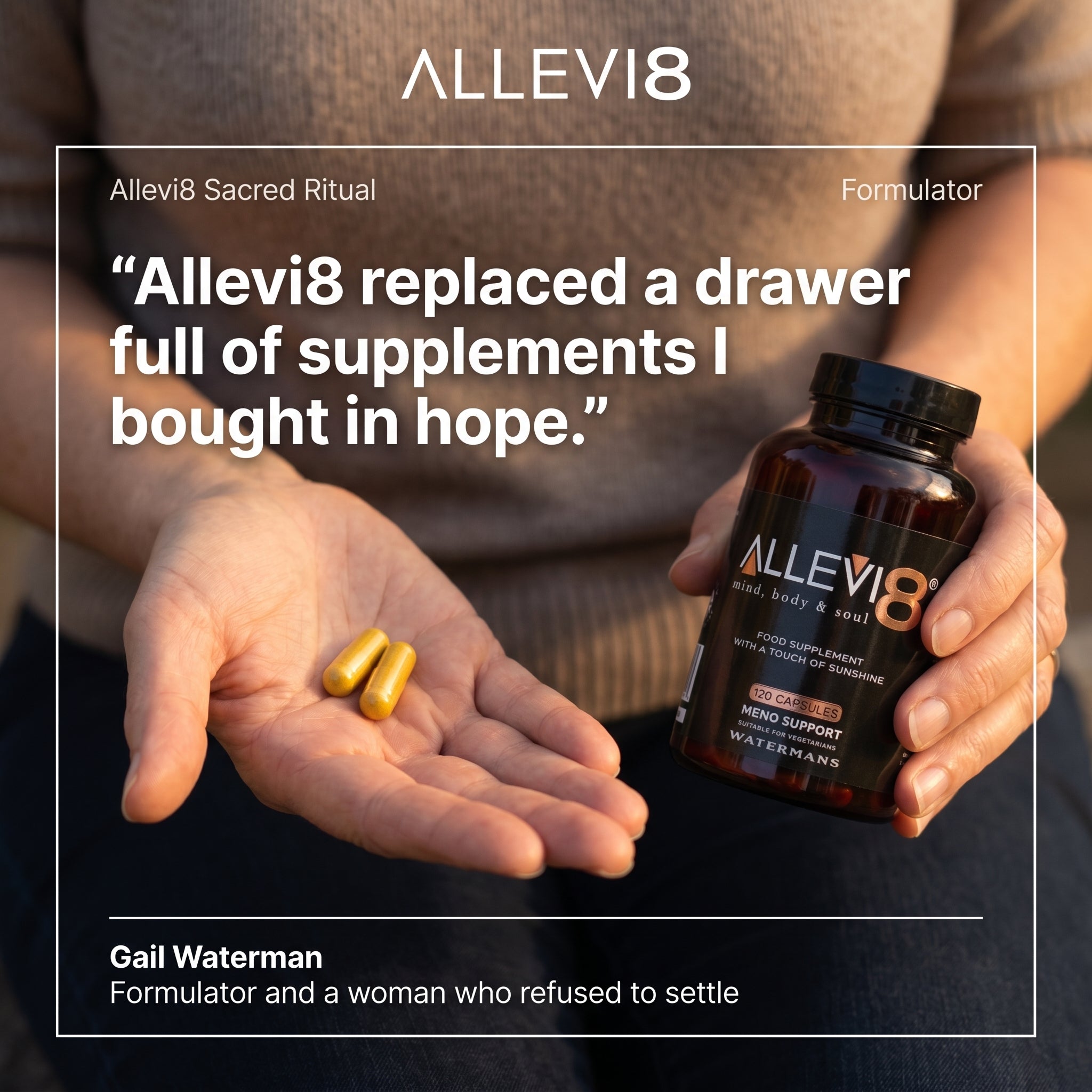 Allevi8 Menopause & Wellbeing Supplement – Frankincense, Turmeric, Ginger & Vitamin D (2-Month Supply)