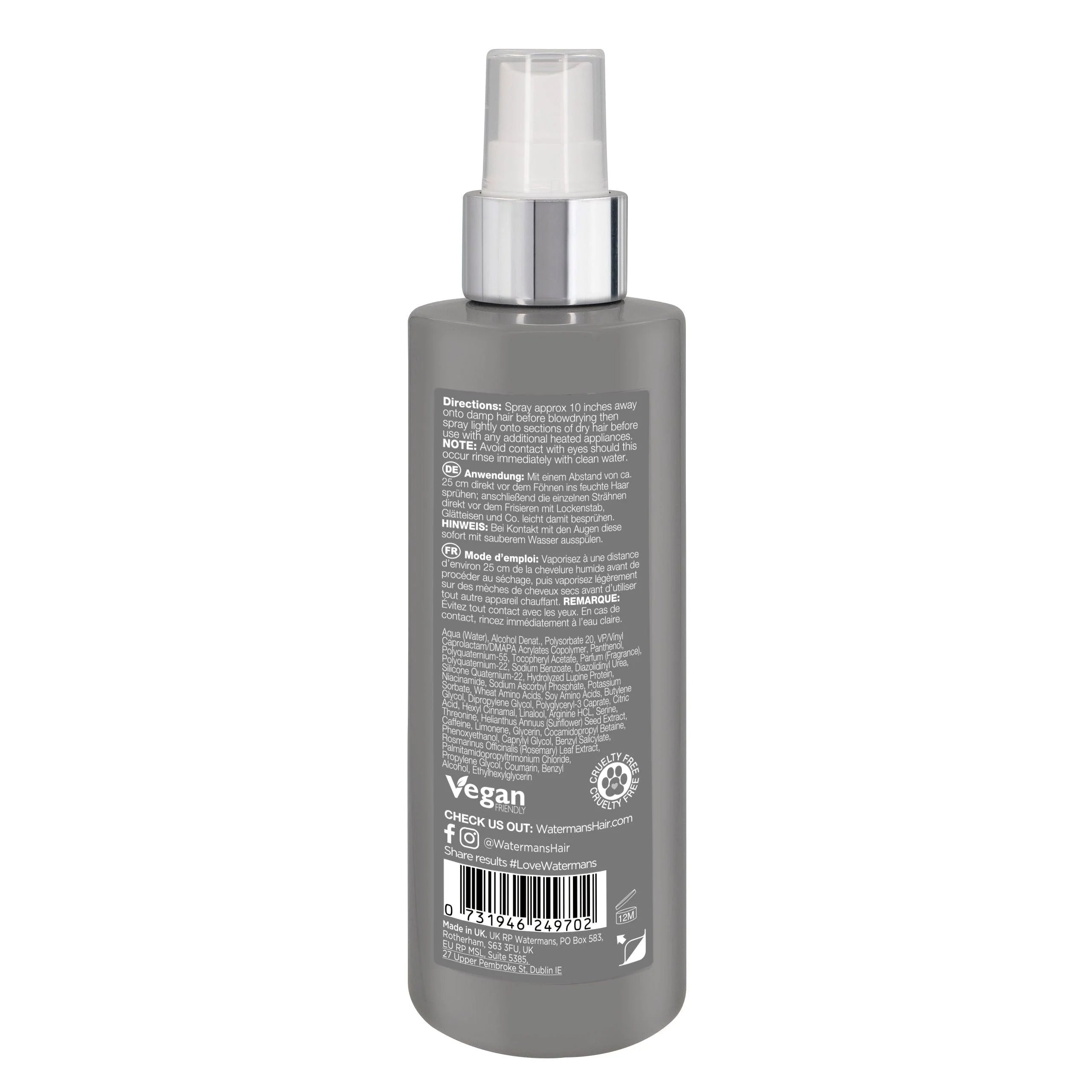 Protect Me®️ Heat Protection Spray, Colour Protection , Frizz Control, Hair extension spray - Watermans