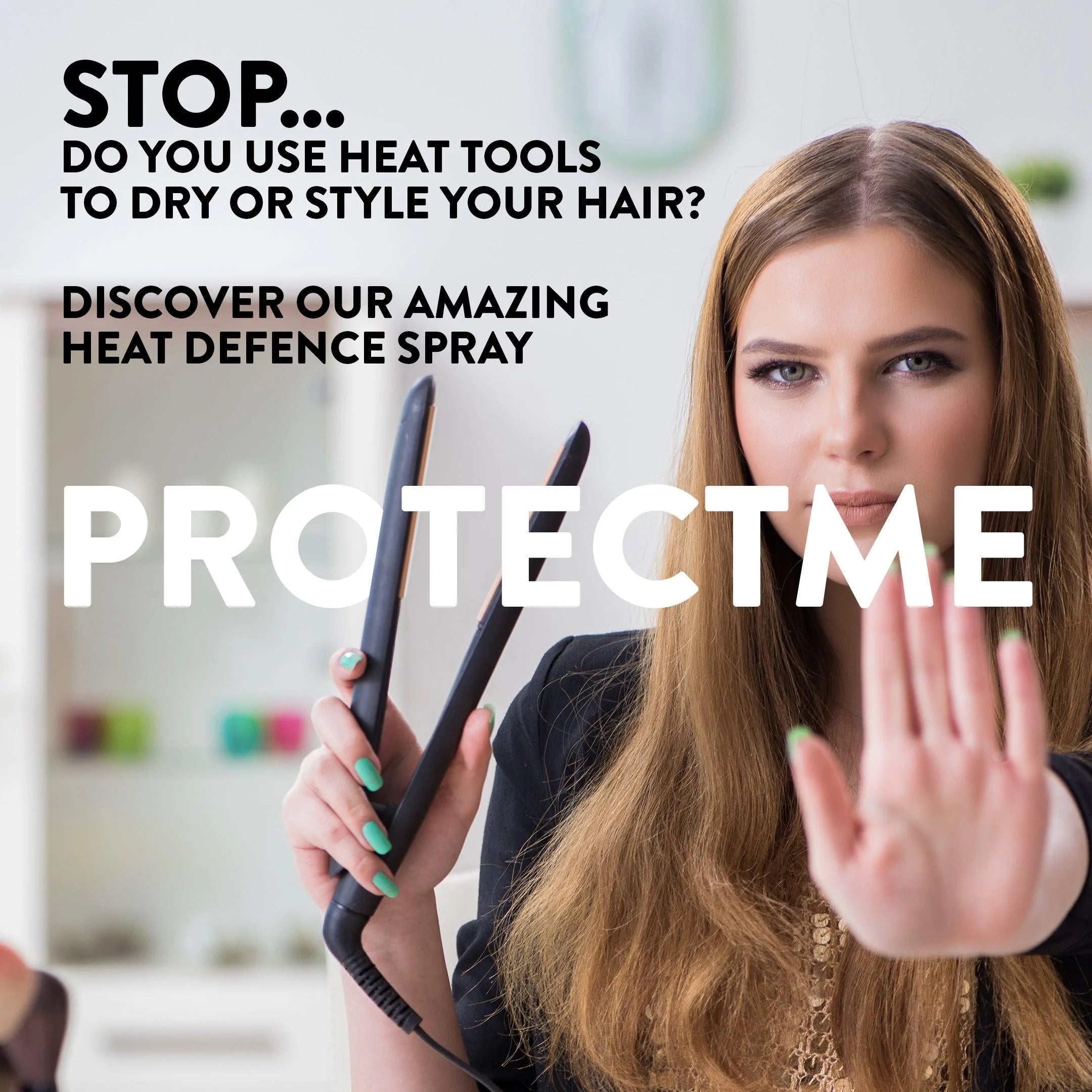 Protect Me®️ Heat Protection Spray, Colour Protection , Frizz Control, Hair extension spray - Watermans