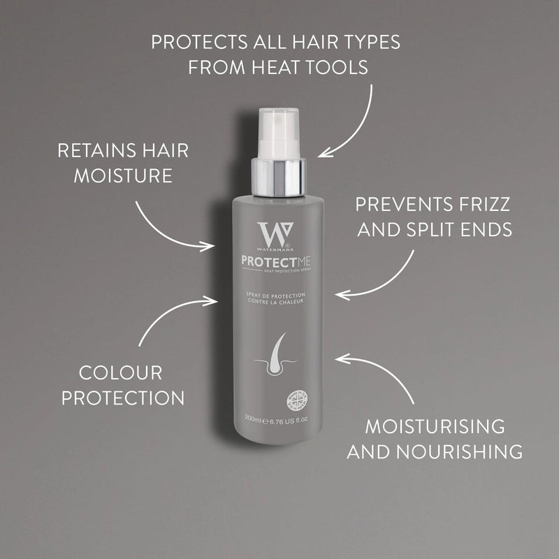 Protect Me®️ Heat Protection Spray, Colour Protection , Frizz Control, Hair extension spray - Watermans